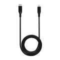Braided 3 ft Lightning To USB Type C Cable - Black