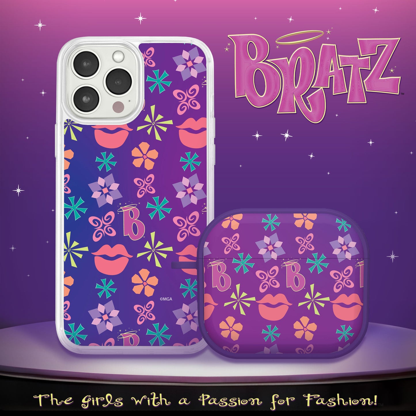 Bratz® Classic HD Apple iPhone 14 Mag-Safe Phone Case and AirPods Gen 3 Combo Package