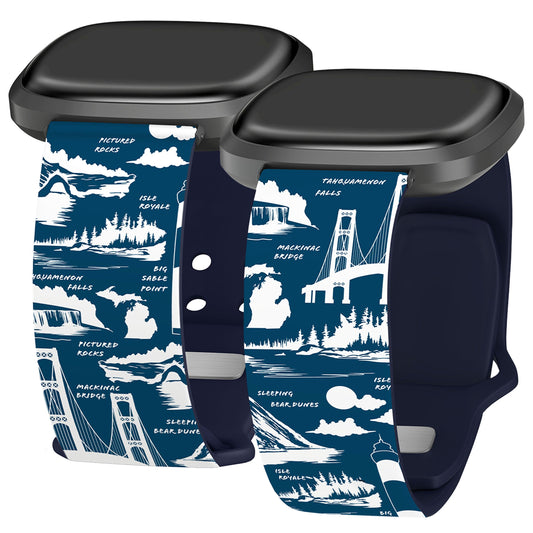 Michigan HD Fitbit Versa 3 & Sense 1 Watch Band