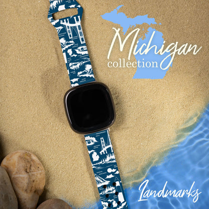 Michigan HD Fitbit Versa 3 & Sense 1 Watch Band
