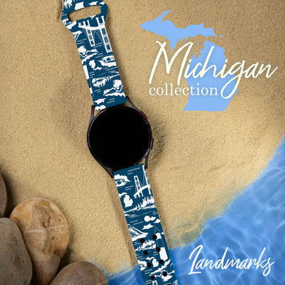 Michigan HD  Watchband for Samsung, Garmin, Fossil, and More
