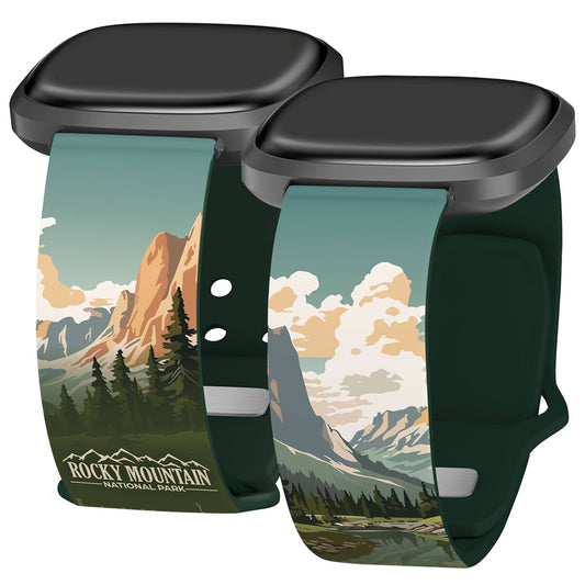 National Parks Rocky Mountain HD Fitbit Versa 3 & Sense 1 Watch Band