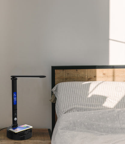 Lumicharge III | LED Desk Lamp + Wireless Charger+ Bluetooth Speaker & App-Controls