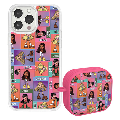 Bratz® Classic HD Apple iPhone 14 Mag-Safe Phone Case and AirPods Gen 3 Combo Package