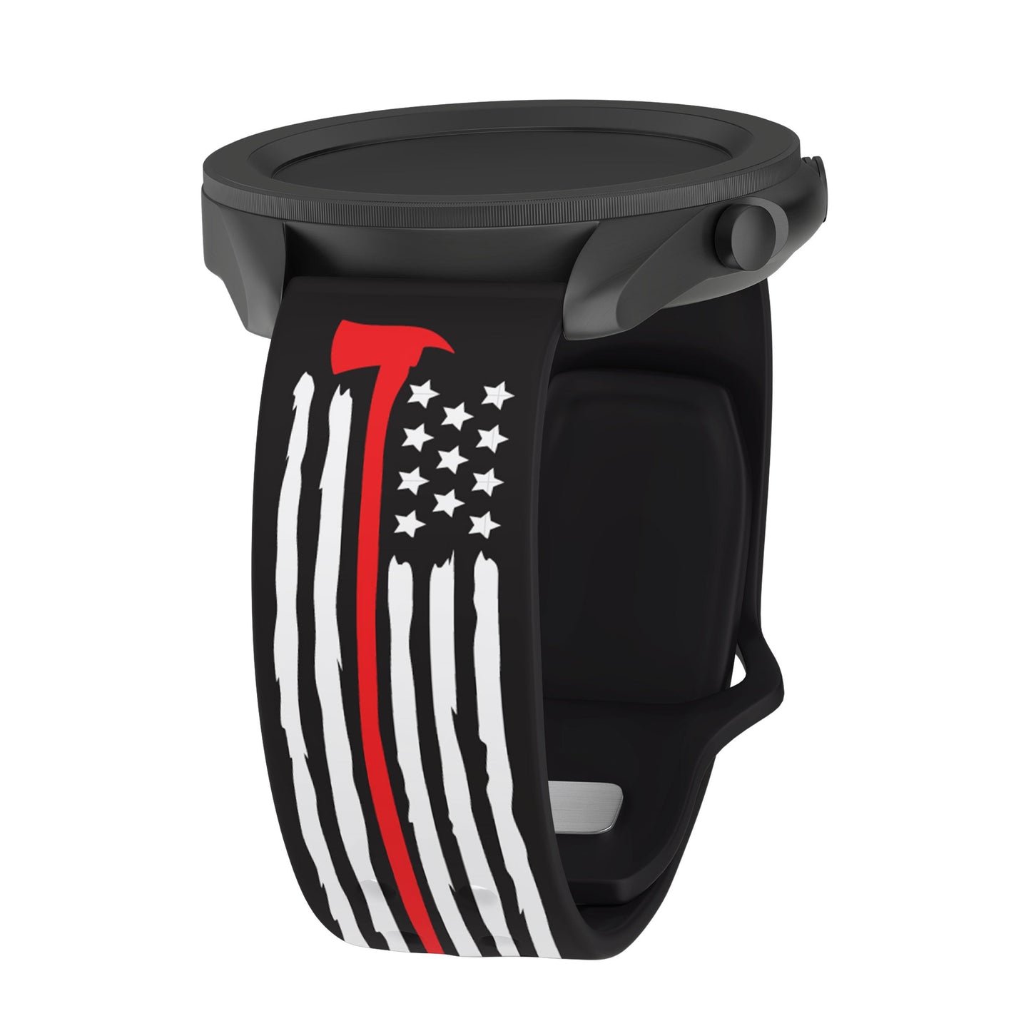 FireFighter First Responder HD  Watchband for Samsung, Garmin, Fossil, and More for Samsung, Garmin, Fossil, and More
