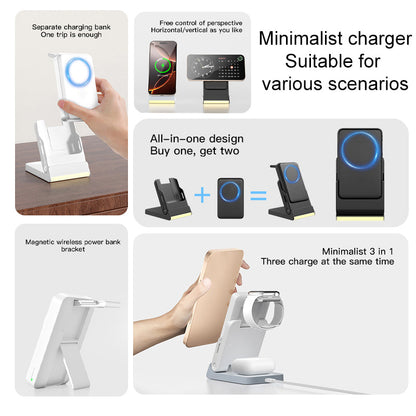 New-5in1-Wireless-Charger-10,000 mah-Portable Charger and Night Light