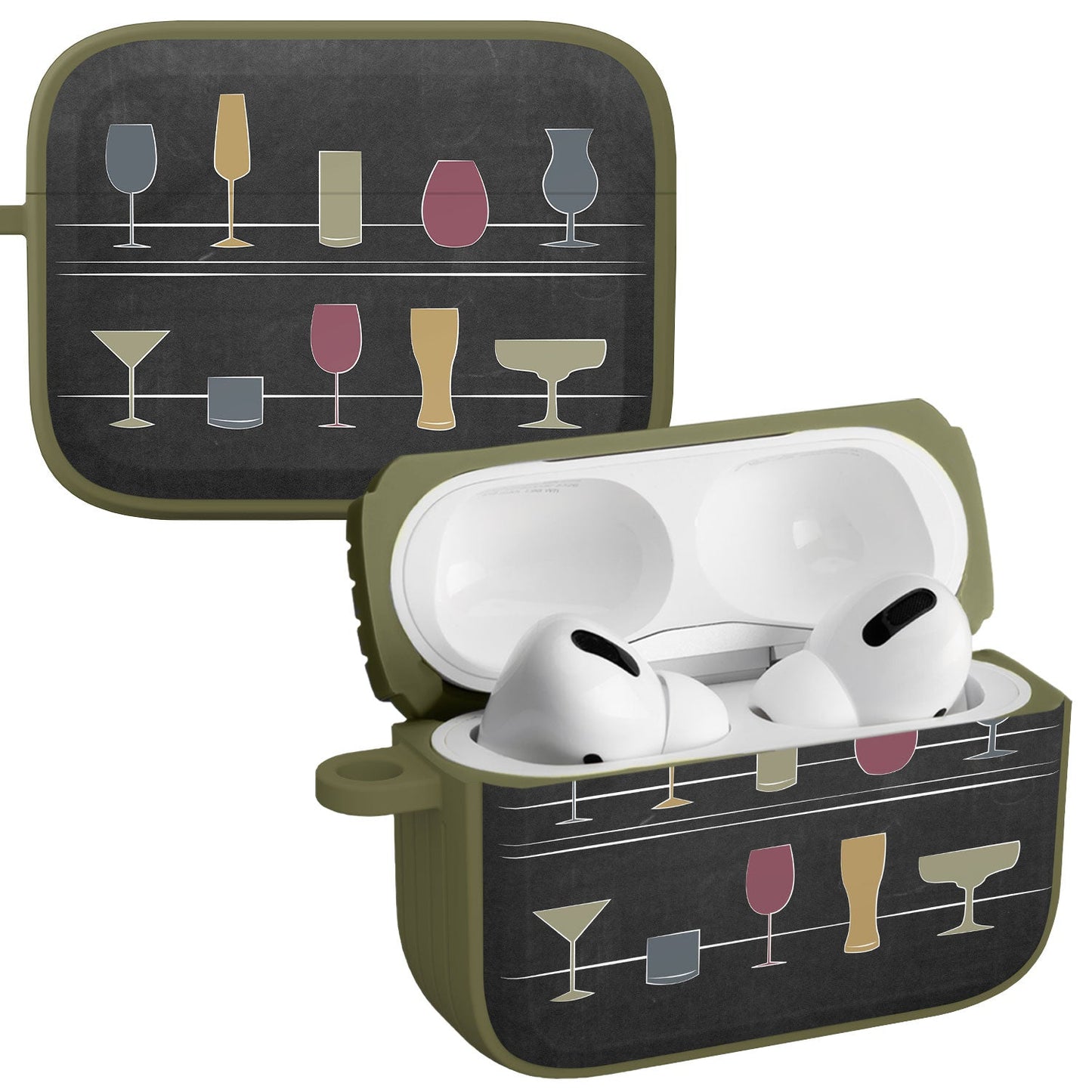 Wine, Beer, & Booze HDX Apple AirPods Pro 1 & 2 Case Cover