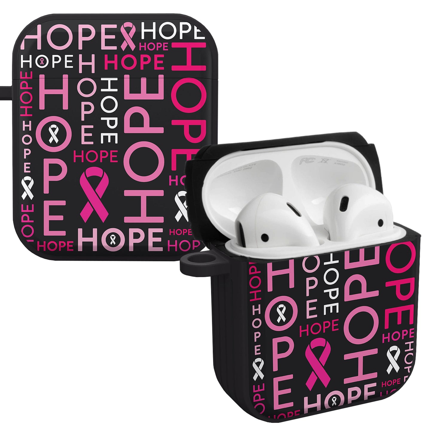 Breast Cancer Awareness HDX Apple AirPods Gen 1 & 2 Case Cover