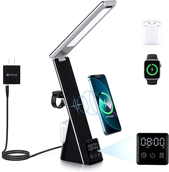LumiCharge-Mini - 7 in 1 Multifunctional LED Desk Lamp with wireless charger