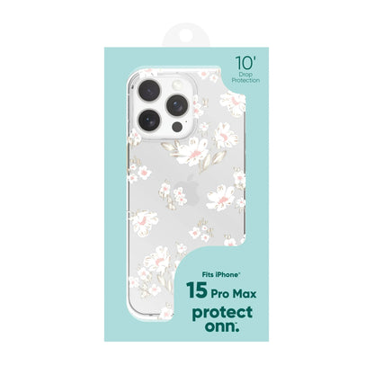 Phone Case for iPhone 15 Pro Max - White Magnolia Floral