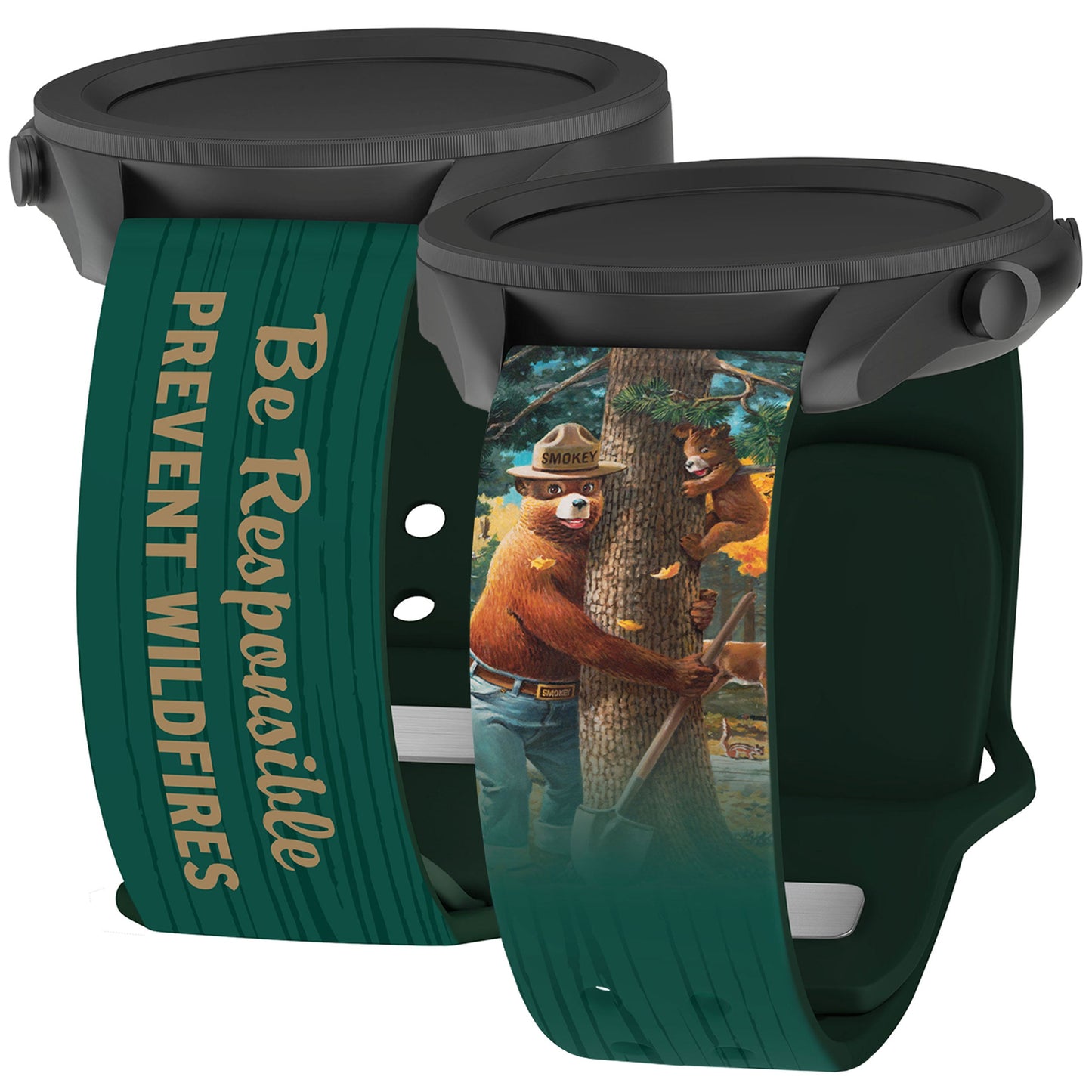 Smokey Bear Classic HD  Watchband for Samsung, Garmin, Fossil, and More