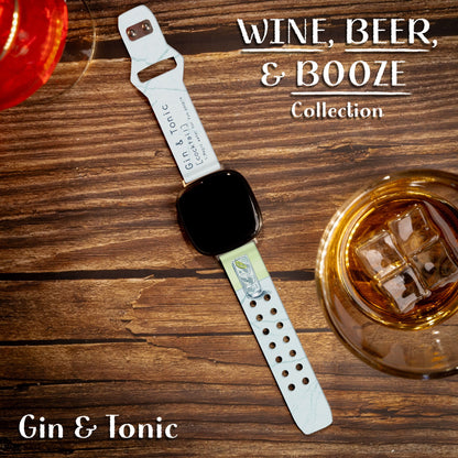 Wine, Beer, & Booze HD Fitbit Versa 3 & Sense 1 Watch Band