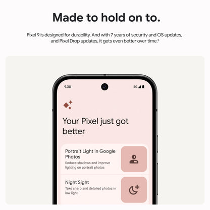 Google Pixel 9 - Unlocked Android Smartphone with Gemini, 24-Hour Battery, Advanced Camera, and 6.3" Actua Display - Like New