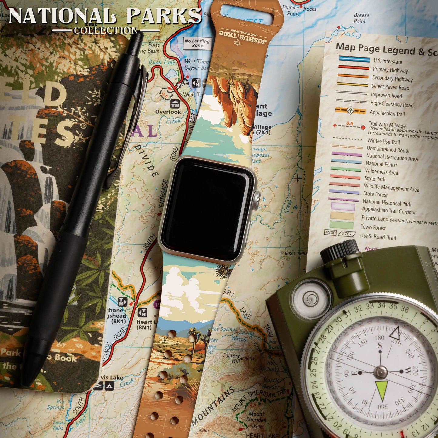 National Parks Joshua Tree HD Fitbit Versa 3 & Sense 1 Watch Band