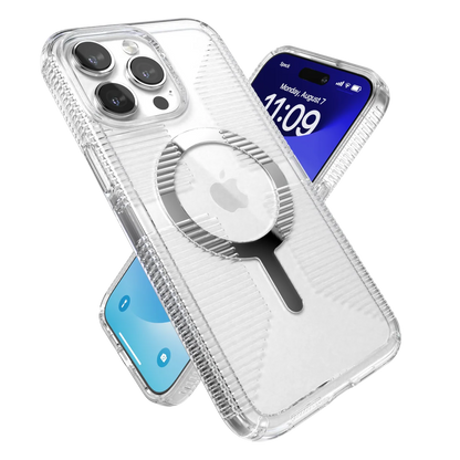 Speck iPhone 15 Pro/Pro Max GemShell Grip with MagSafe in Clear
