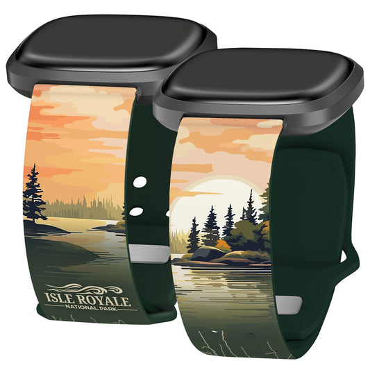 National Parks Isla Royale HD Fitbit Versa 3 & Sense 1 Watch Band
