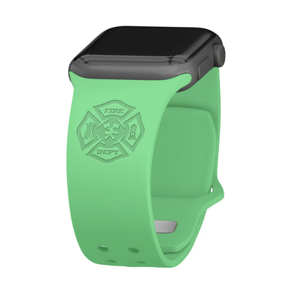Firefighter First Responder Engraved  Apple Watch Band