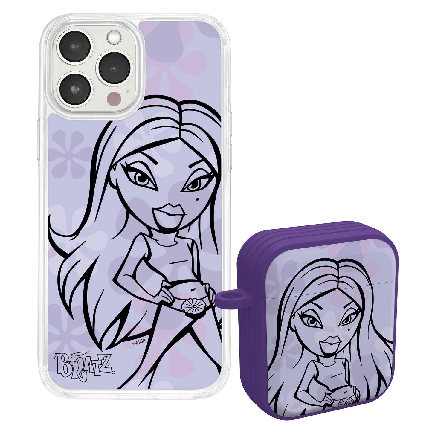 Bratz® Passion For Fashion HD Apple iPhone 14 Mag-Safe Phone Case and AirPods Gen 1 & 2 Combo Package