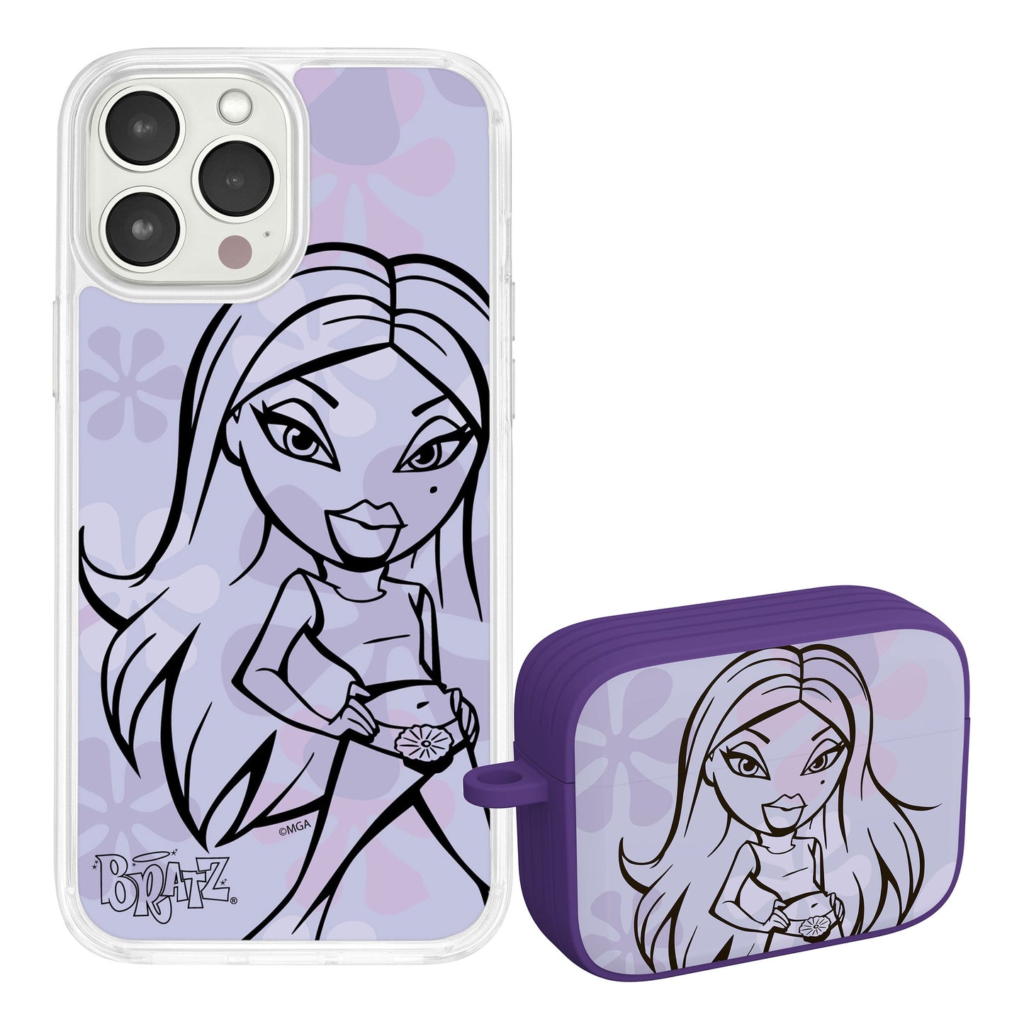 Bratz® Passion For Fashion HD Apple iPhone 14 Mag-Safe Phone Case and AirPods Pro Combo Package
