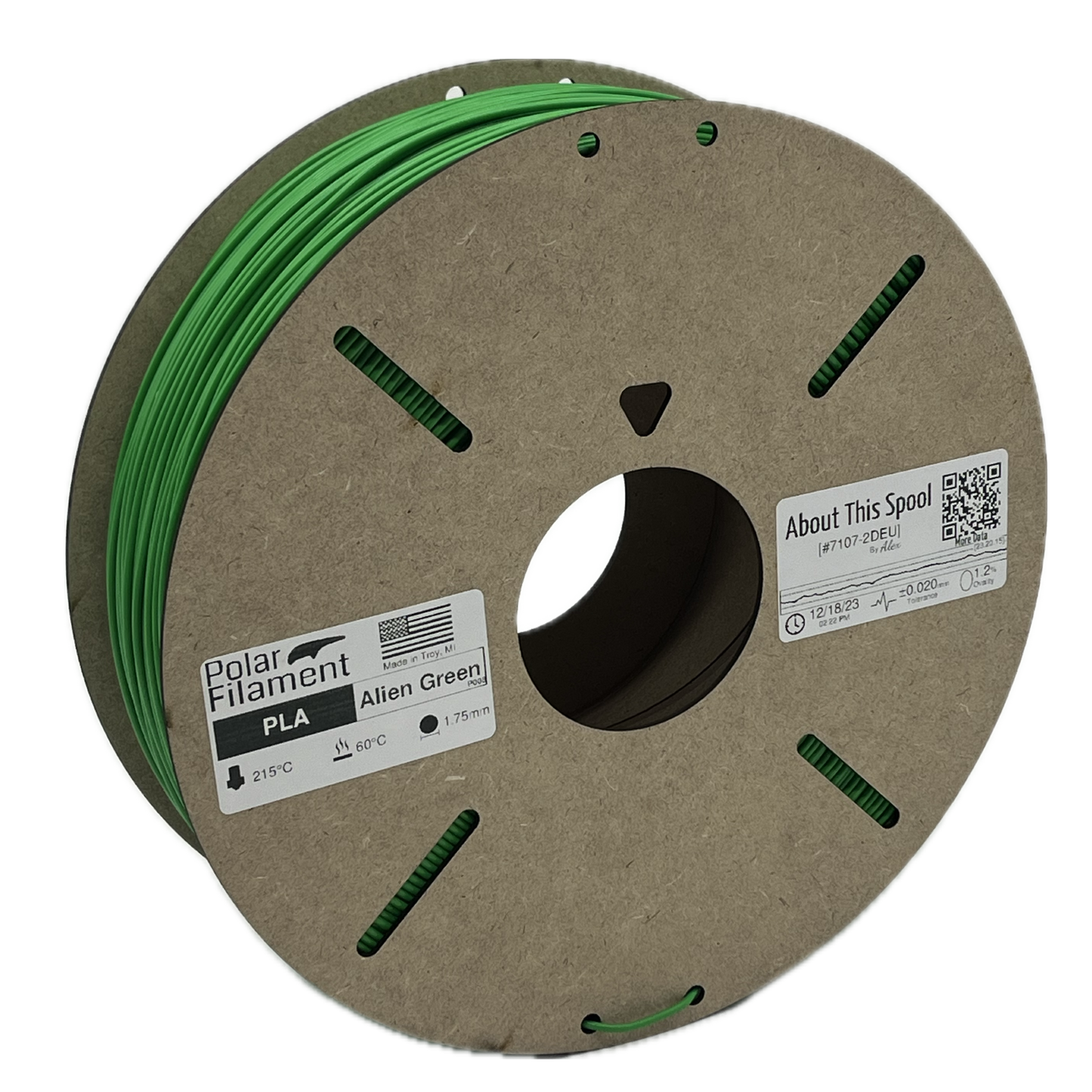 Alien Green PLA - 1kg 1.75mm