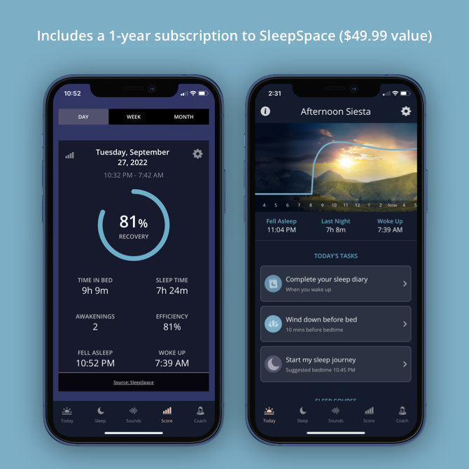 SleepSpace Phone Charger + LIFX Bulb + 1-Year SleepSpace Subscription