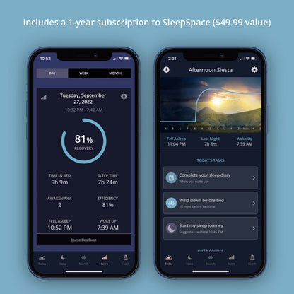 SleepSpace Phone Charger + LIFX Bulb + 1-Year SleepSpace Subscription