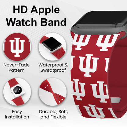 Indiana Hoosiers HD Apple Watch Band