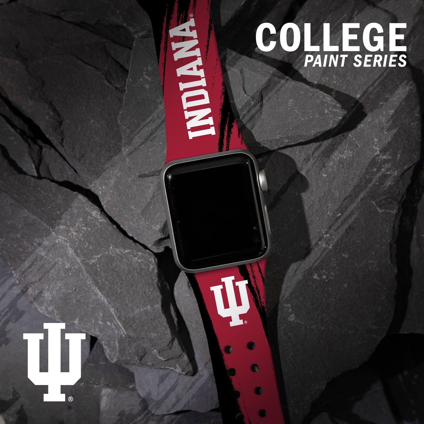 Indiana Hoosiers HD Apple Watch Band