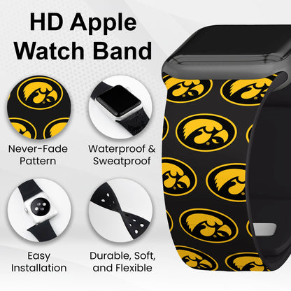 Iowa Hawkeyes HD Apple Watch Band