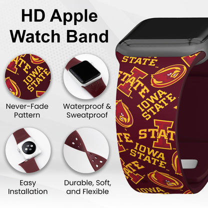 Iowa State Cyclones HD Apple Watch Band