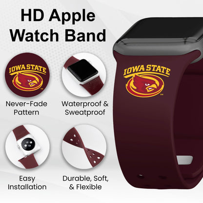 Iowa State Cyclones HD Apple Watch Band