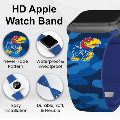 Kansas Jayhawks HD Apple Watch Band