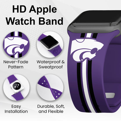 Kansas State Wildcats HD Apple Watch Band