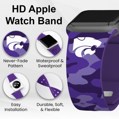 Kansas State Wildcats HD Apple Watch Band