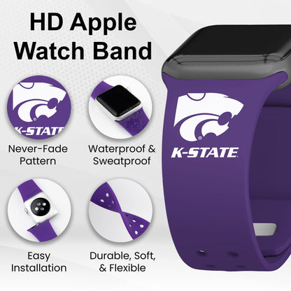 Kansas State Wildcats HD Apple Watch Band