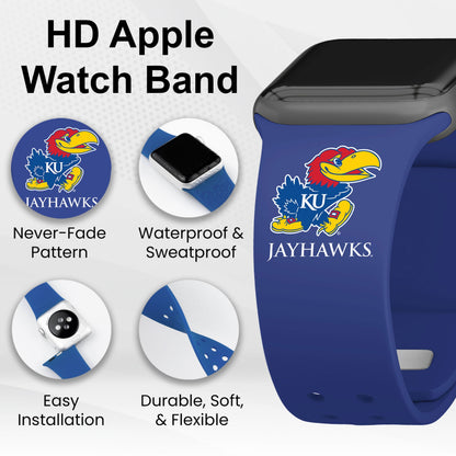Kansas Jayhawks HD Apple Watch Band