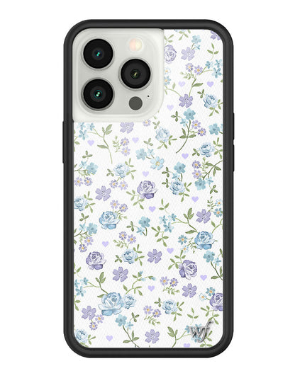 Lilac and Blue Floral iPhone Case