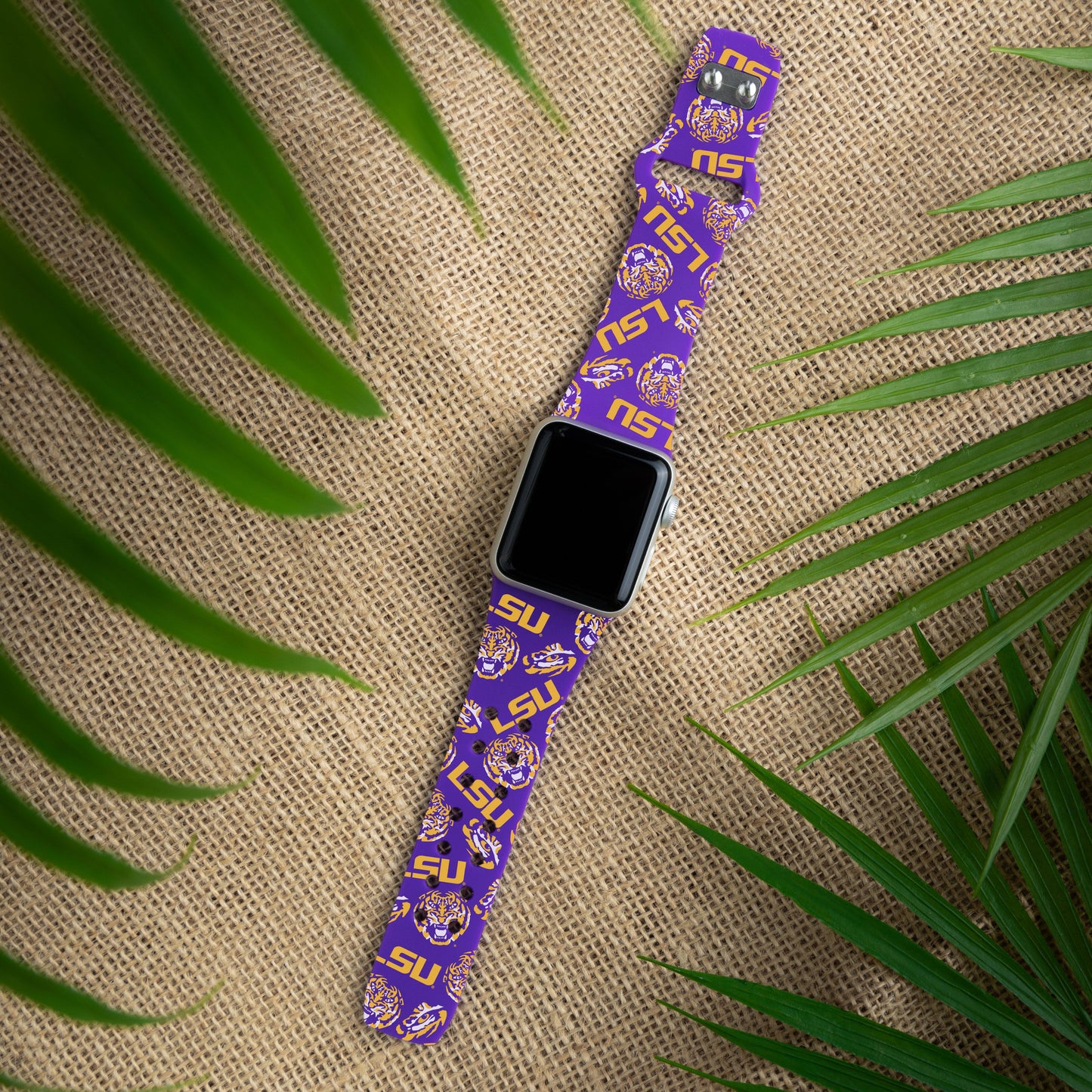 LSU Tigers HD Apple Watch Band