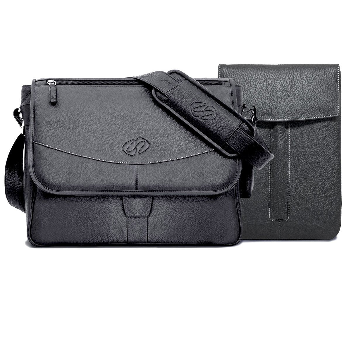 Premium Leather iPad Messenger Bag
