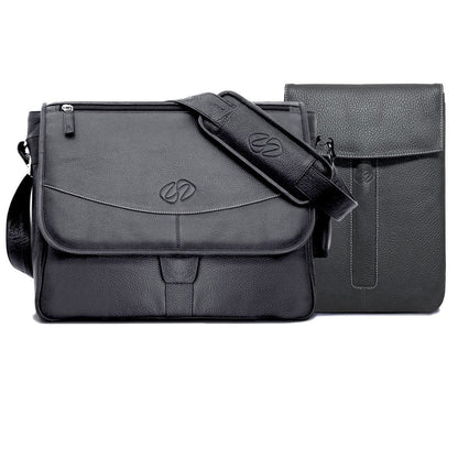 Premium Leather iPad Messenger Bag