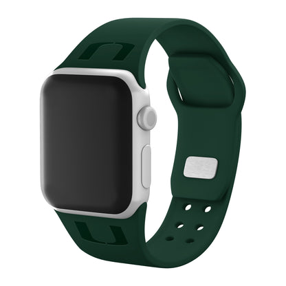 Miami Hurricanes Engraved Apple Watch Band