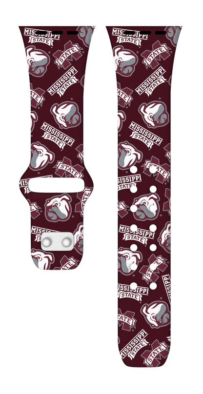Mississippi State Bulldogs HD Apple Watch Band