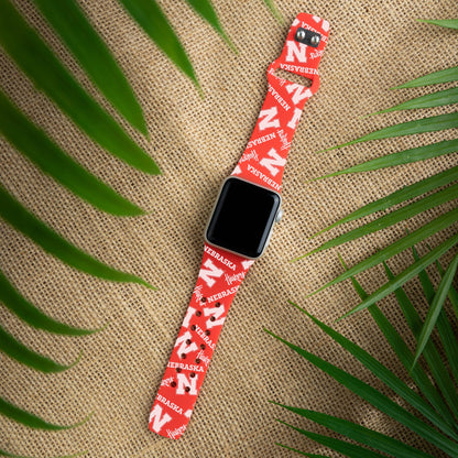 Nebraska Huskers HD Apple Watch Band