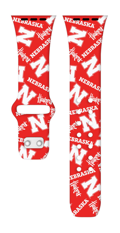 Nebraska Huskers HD Apple Watch Band