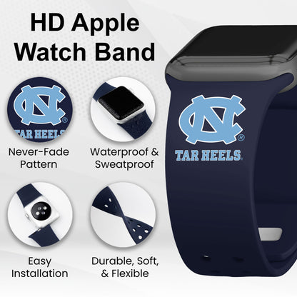 North Carolina Tar Heels HD Apple Watch Band