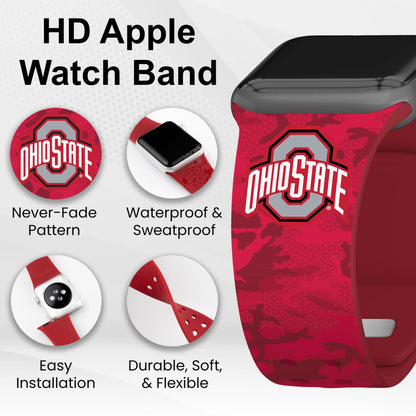 Ohio State Buckeyes HD Apple Watch Band