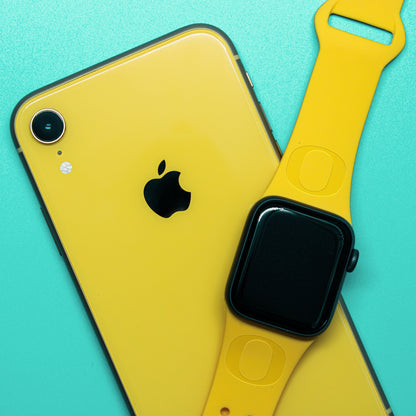 Oregon Ducks Engraved Apple Watch Band
