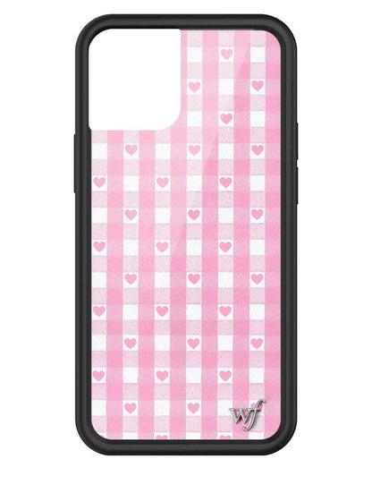 Gingham Hearts | Pink iPhone Case