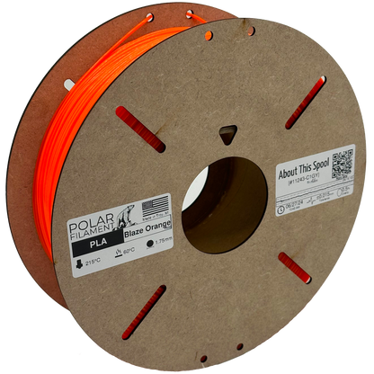 Blaze Orange PLA- 1kg 1.75mm