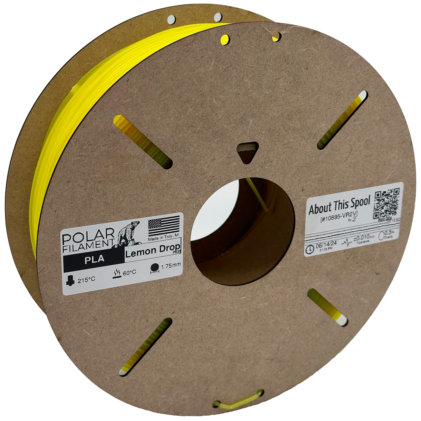 Lemon Drop PLA - 1kg 1.75mm